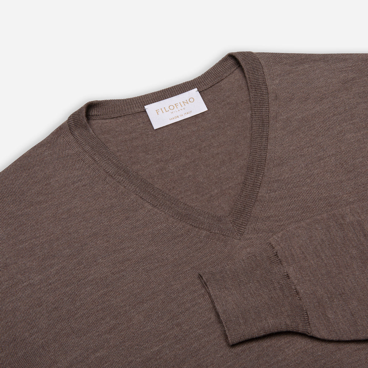 Extra Fine Merino V-Neck knitwear - Made in Italy | Filofino