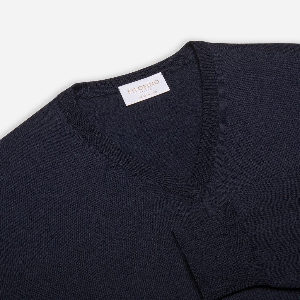 【送料&関税込】Ferragamo Midnight Blue Wool Blend Sweater Salvatore Ferragamo Blue Sweaters for Men for sale | eBay