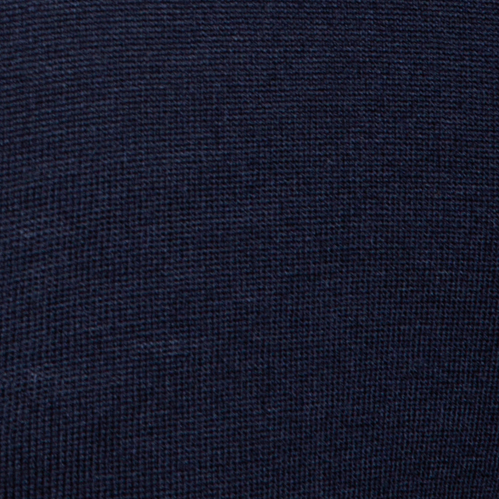 Extra Fine Merino V-Neck in Navy - Made in Italy | Filofino